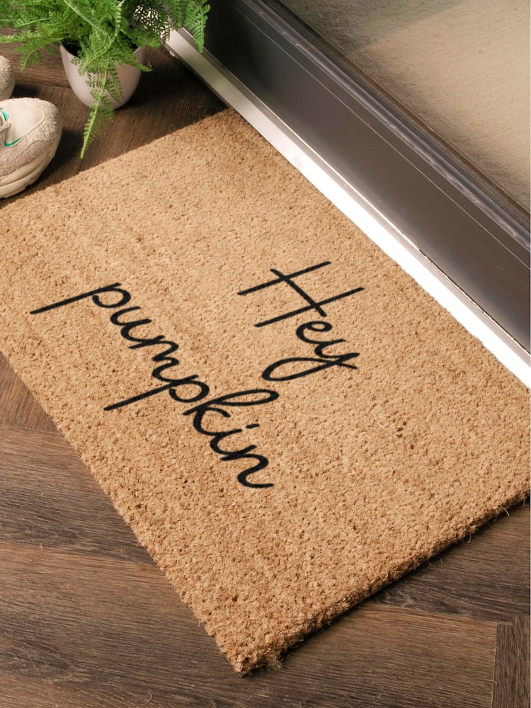 Artsy Mats Brown Hey Pumpkin Doormat - Image 12 of 12 Artsy Mats Brown Hey Pumpkin Doormat - Image 12 of 12