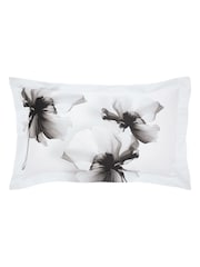 Ted Baker Mono Amund Floral Duvet Cover & Pillowcase Set - Image 4 of 5