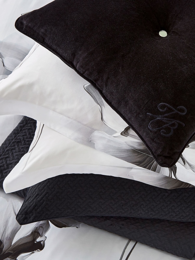 Ted Baker Mono Amund Floral Duvet Cover & Pillowcase Set - Image 5 of 5 Ted Baker Mono Amund Floral Duvet Cover & Pillowcase Set - Image 5 of 5