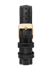Limit Black Rectangular Gold Analogue Watch with Leather Strap - Image 3 of 5
