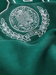 Green License UCLA Collegiate University Graphic Crew Neck Varsity Slogan Sweatshirt - Image 6 of 6