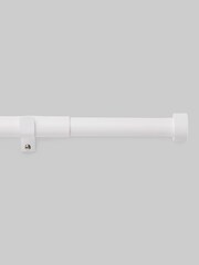 White Stud Finial Extendable 28mm Curtain Pole Kit - Image 2 of 4