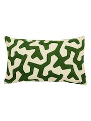 Helena Springfield Green Hikani Geometric Print Duvet Cover & Pillowcase Set - Image 4 of 5