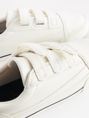 White Wide Fit (G) Strap Touch Fastening Shoes - Image 3 of 6