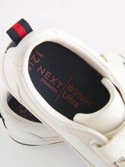 White Wide Fit (G) Strap Touch Fastening Shoes - Image 4 of 6