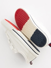 White Wide Fit (G) Strap Touch Fastening Shoes - Image 6 of 6