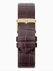 Limit Brown Octagonal Gold Analogue Watch with Strap - Image 2 of 4