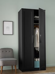 Black Flynn Double Wardrobe - Image 1 of 8