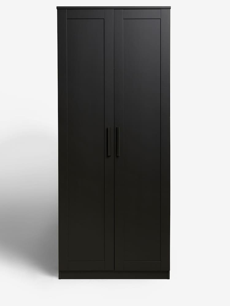 Black Flynn Double Wardrobe - Image 2 of 8