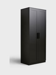 Black Flynn Double Wardrobe - Image 6 of 8
