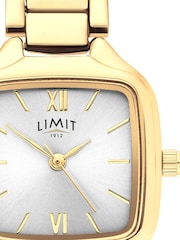 Limit Gold Tone Square Analogue Watch with Bracelet - Image 5 of 6