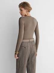 Atelier Silk-Blend Knit V-Neck Jumper - Image 6 of 8