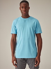 Bright Blue Short Sleeve Tee Active Mesh Training T-Shirt - Image 5 of 10