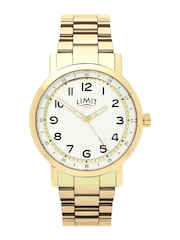 Limit Gold Tone Round Analogue Watch with Stainless Steel Bracelet - Image 1 of 6