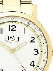 Limit Gold Tone Round Analogue Watch with Stainless Steel Bracelet - Image 5 of 6