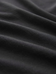 Black Layered Sweatshirt Long Sleeve Animal Print Dress - Image 6 of 6