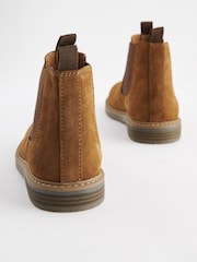 Tan Brown Standard Fit (F) Leather Chelsea Boots - Image 3 of 5