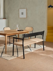 MADE.COM Black Rhye Dining Bench - Image 1 of 3