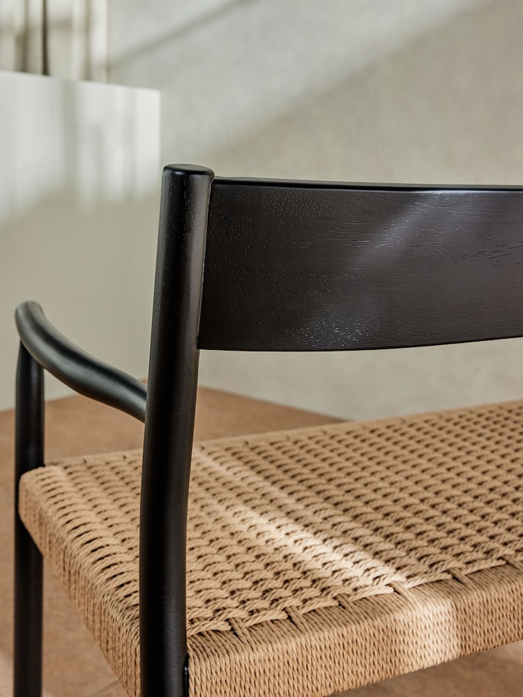 MADE.COM Black Rhye Dining Bench - Image 3 of 3