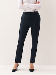 Navy Blue Heavy Duty Tailored Slim Trousers - Image 1 of 8