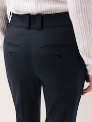 Navy Blue Heavy Duty Tailored Slim Trousers - Image 4 of 8