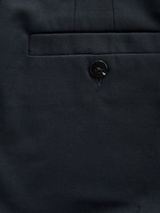 Navy Blue Heavy Duty Tailored Slim Trousers - Image 6 of 8