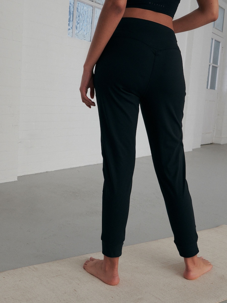 Black Active Yoga Joggers - Image 4 of 7