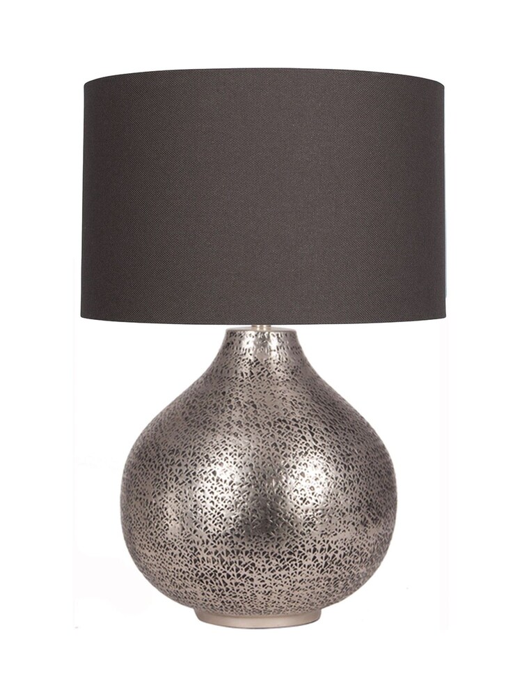 Pacific Silver Souk Hammered Metal Table Lamp - Image 1 of 1