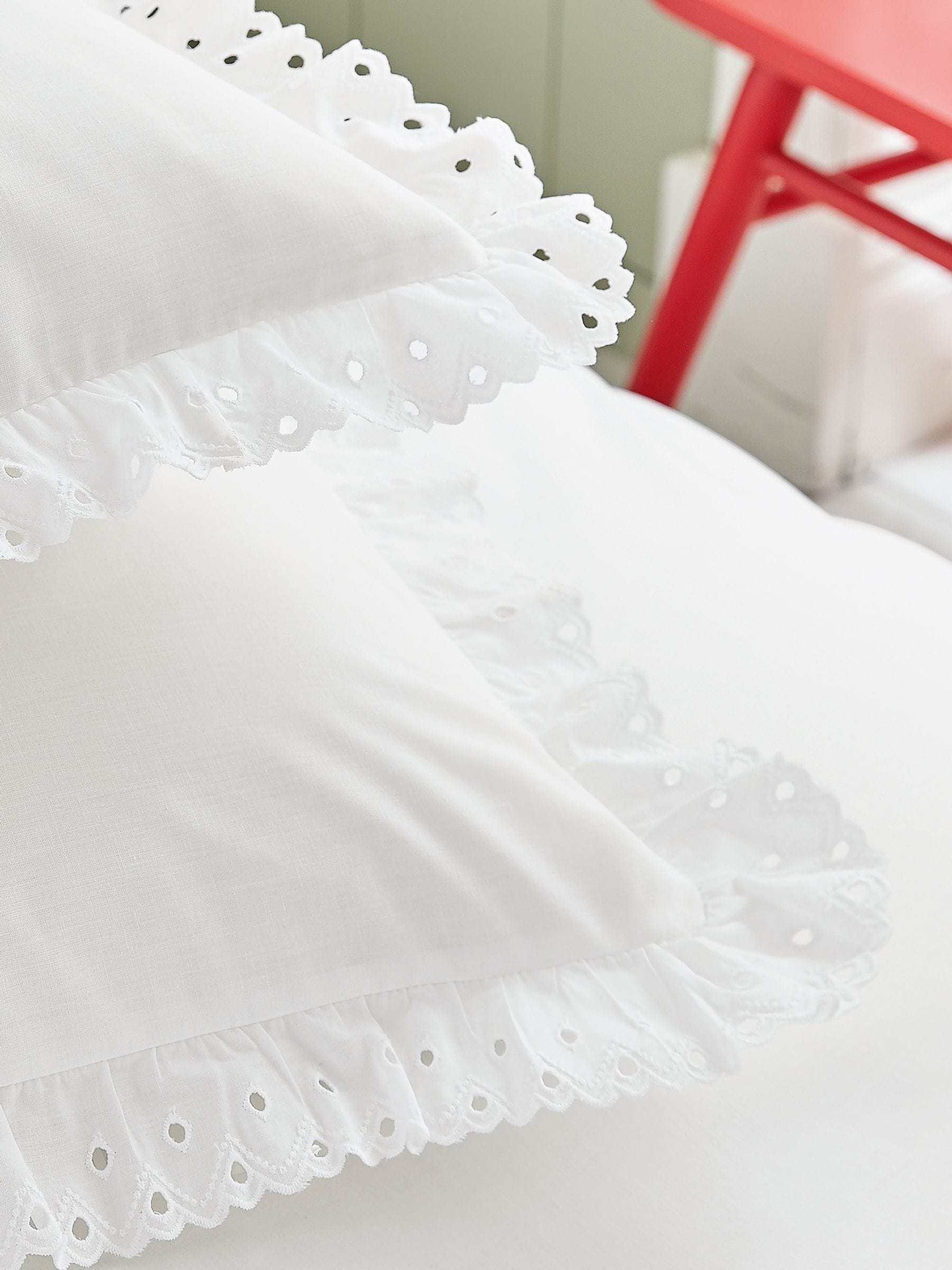 Buy Helena Springfield White Clara Embroidered Duvet Cover