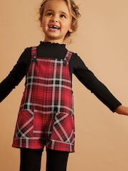 Red/Black Red Check Dungaree Set (3mths-7yrs) - Image 1 of 8