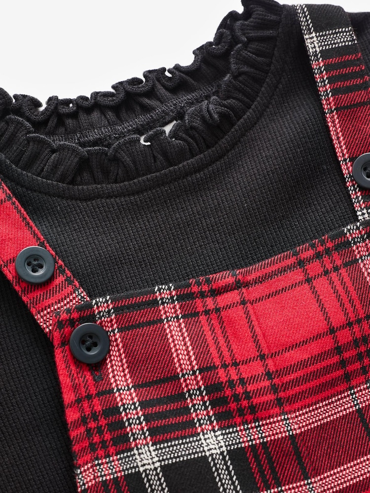 Red/Black Red Check Dungaree Set (3mths-7yrs) - Image 8 of 8