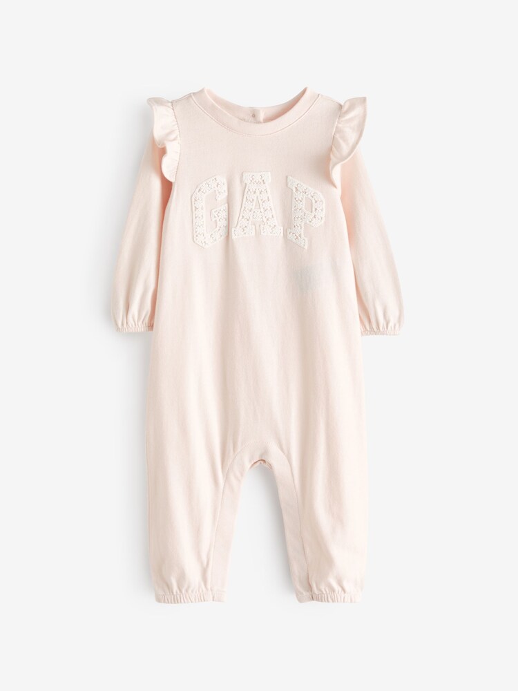 Gap Pink Logo Baby Sleepsuit (Newborn-24mths) - Image 1 of 3