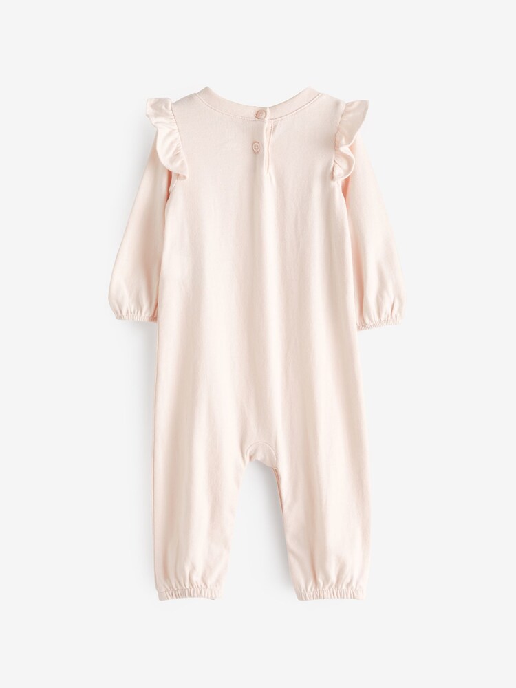 Gap Pink Logo Baby Sleepsuit (Newborn-24mths) - Image 2 of 3