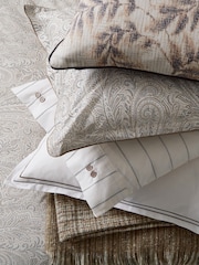 Bedeck of Belfast Charcoal Avita Paisley Print 100% Cotton Duvet Cover & Pillowcase Set - Image 3 of 4