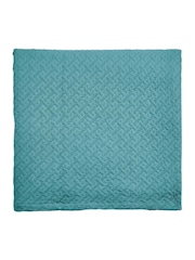Ted Baker Teal Diagonal T Quilted Matelasse Throw - Image 4 of 4