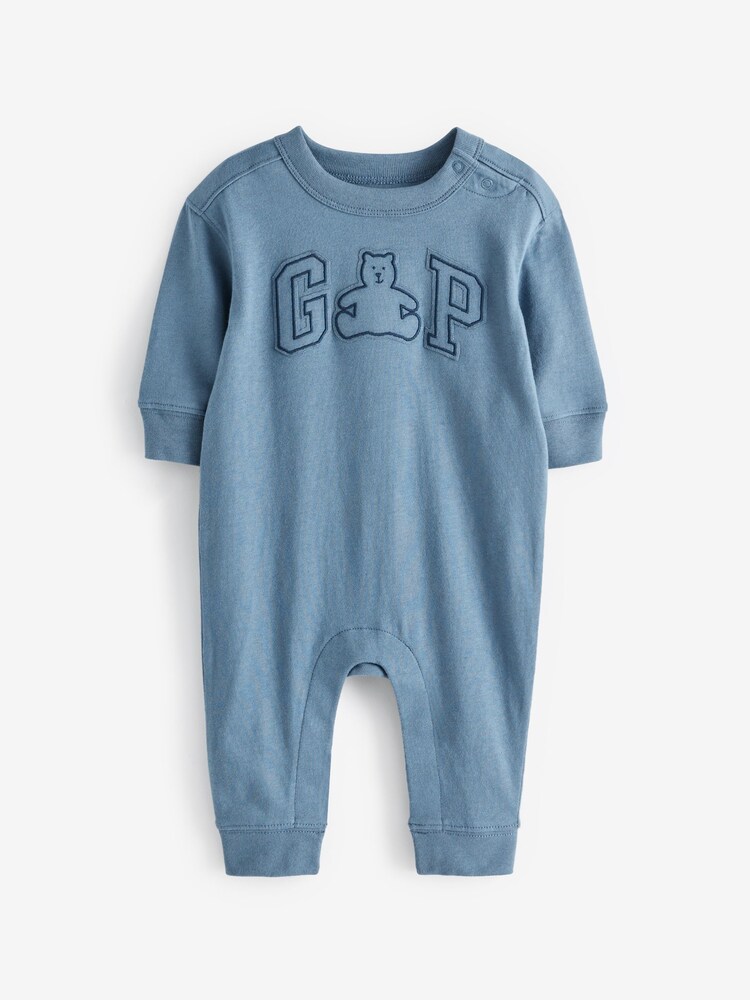 Gap Blue Logo Baby Sleepsuit (Newborn-24mths) - Image 1 of 3