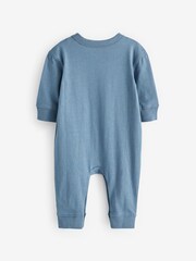 Gap Blue Logo Baby Sleepsuit (Newborn-24mths) - Image 2 of 3