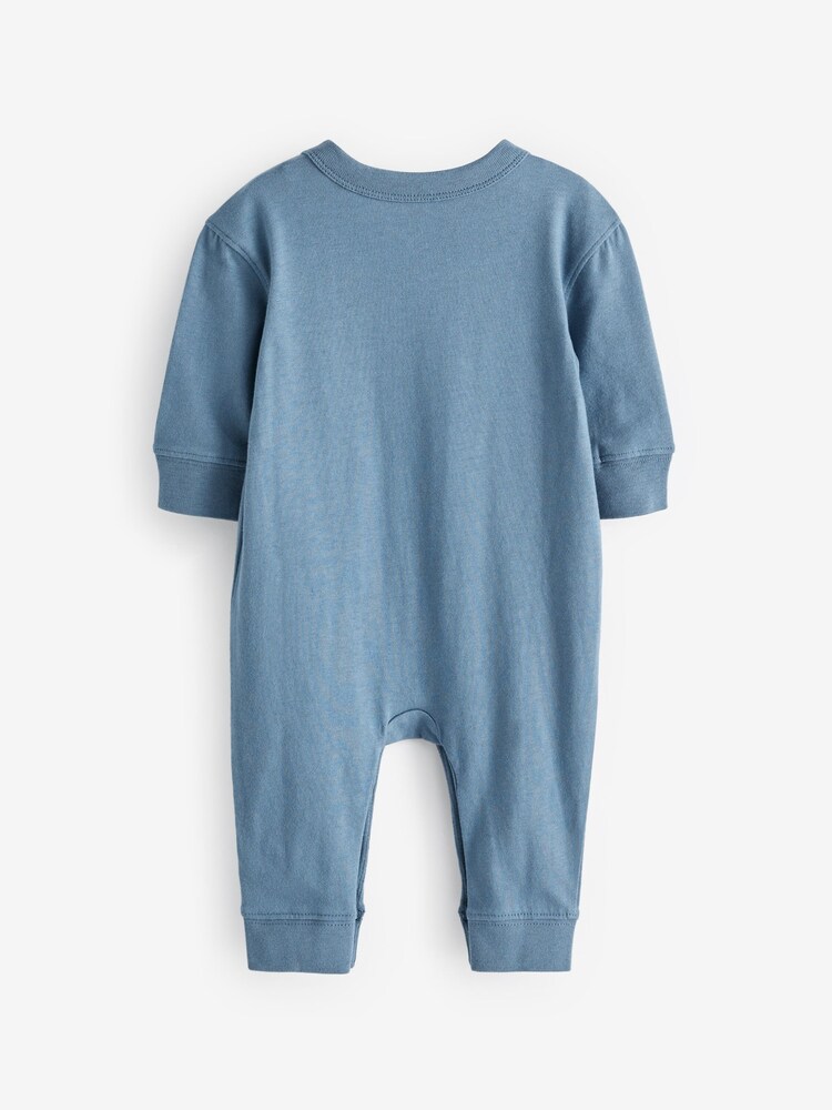 Gap Blue Logo Baby Sleepsuit (Newborn-24mths) - Image 2 of 3
