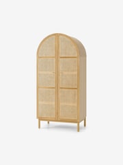 MADE.COM Natural Oak and Rattan Ankhara Wardrobe - Image 1 of 3