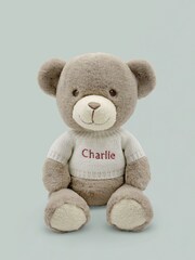 Babyblooms Personalised Babys 100% Cotton First Christmas Frankie Bear Bathrobe and Book Set - Image 3 of 10