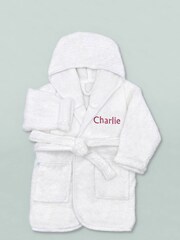 Babyblooms Personalised Babys 100% Cotton First Christmas Frankie Bear Bathrobe and Book Set - Image 4 of 10