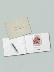 Babyblooms Personalised Babys 100% Cotton First Christmas Frankie Bear Bathrobe and Book Set - Image 5 of 10