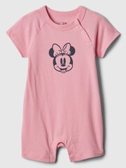 Gap Pink Cotton Disney Graphic Rompersuit (Newborn-24mths) - Image 1 of 1