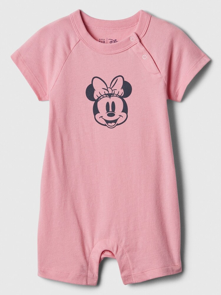 Gap Pink Cotton Disney Graphic Rompersuit (Newborn-24mths) - Image 1 of 1