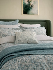Bedeck of Belfast Olive Celina Stripe Pillowcase Pair - Image 2 of 5