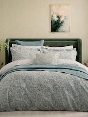 Bedeck of Belfast Olive Celina Stripe Pillowcase Pair - Image 3 of 5
