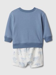Gap Blue Logo Outfit Shorts Set (Newborn-24mths) - Image 2 of 3