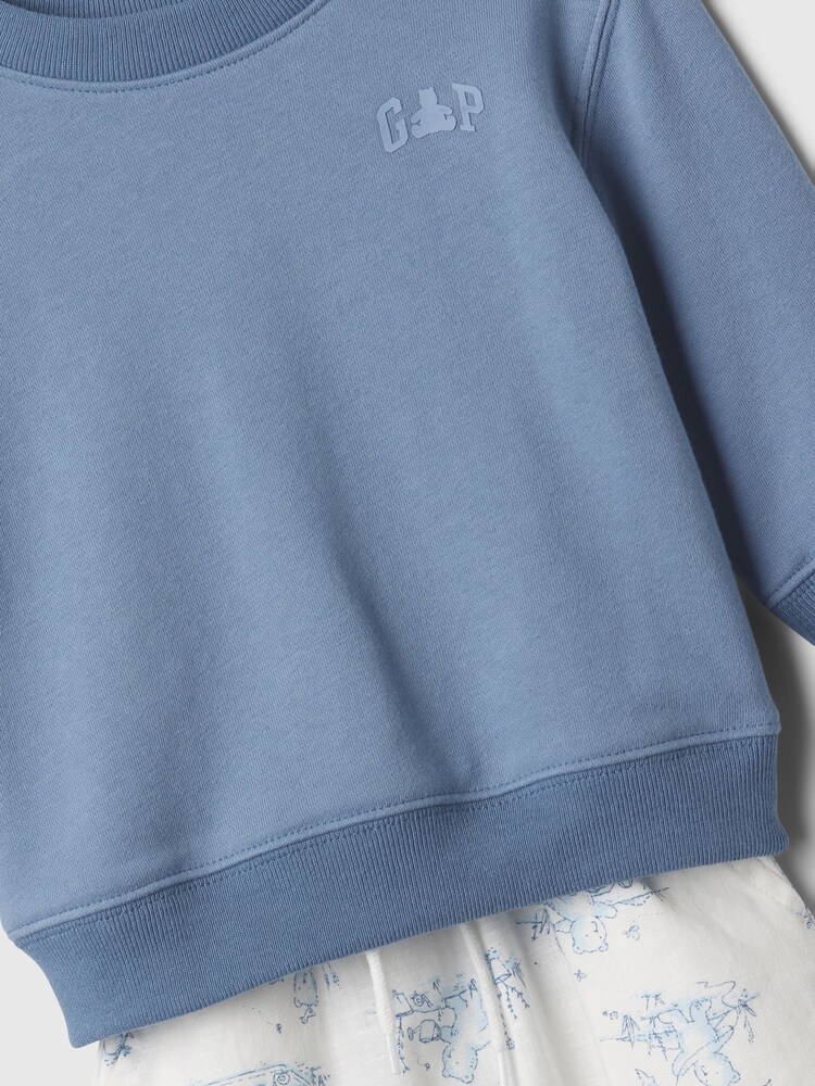 Gap Blue Logo Outfit Shorts Set (Newborn-24mths) - Image 3 of 3