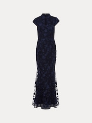 Phase Eight Blue Sofia Embroidered Maxi Dress - Image 7 of 7