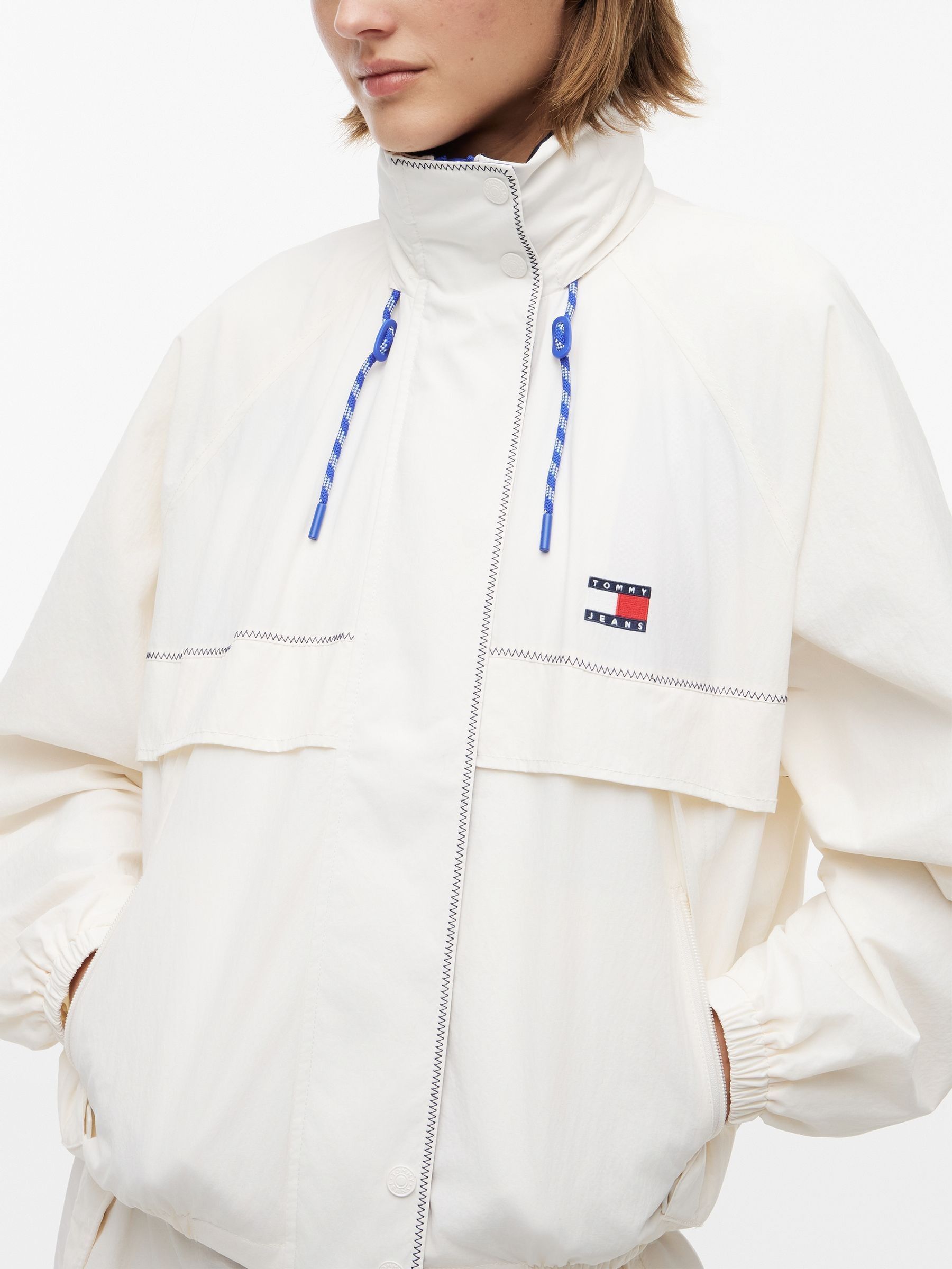 Buy Tommy Jeans White Water Resistant Oversized Regatta